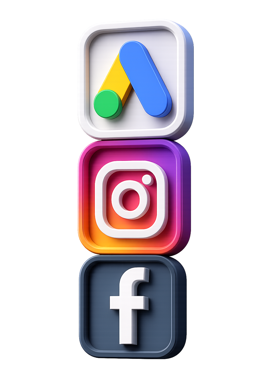 Google Ads, Instagram, Facebook